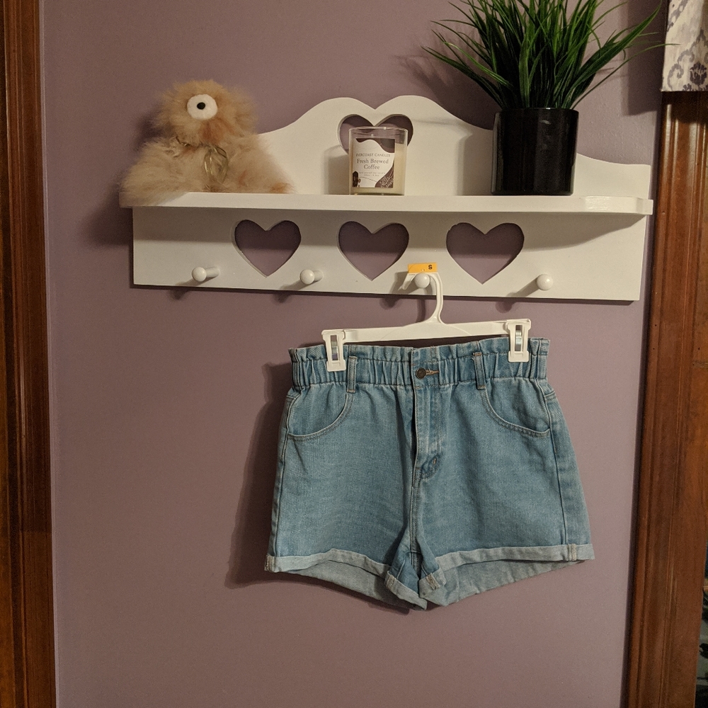 Medium Wishlist Paperbag style jean shorts